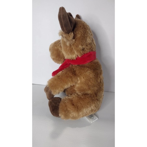 SILVER ONE Christmas Moose Plush Toy 14inch Children 3+ - Picture 2 of 5